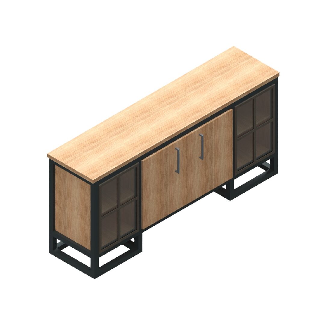 Raven Industrial TV Dresser